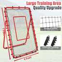 TomCare 7x4FT Volleyball Rebounder Net Bounce Back Training Equipment with 5 Adjustable Angles Volleyball Practice Net for Bumping & Spiking Portable & Steady Indoor Outdoor Rebound with Sandbags