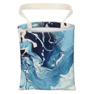 3 x ABUIFDK Car Trash Can, Cute Car Trash Bag, Hanging Car Organizer and Storage Bag, Trash Bin for Car Accessories, Vehicle, Travelling, Camping Luxury Blue White Marble