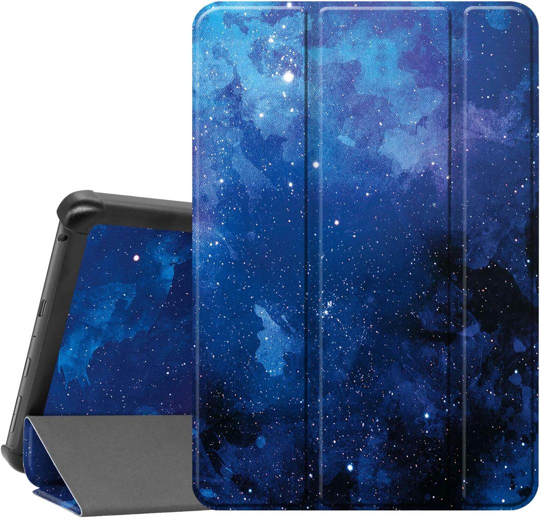 Famavala Shell Case Cover for 2024 New Amazon Fire HD 8 & 8 Plus Tablet (12th Generation/10th Generation, 2024/2022/2020 Release) (BlueSky)