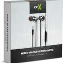 3.5mm In-Ear Wired Headphone w/On-off, White