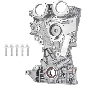 25199424 Engine Timing Cover Compatible with Chevy Sonic 2012-2017 Cruze 2011-2016 Trax 2013-2020 Buick Encore 2013-2017Timing Chain Oil Pump Cover for 1.4L Engine Replace#25195406 55581012 55595611