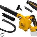 Cordless Leaf Blower for Dewalt 20V Max Battery, Jobsite Air Blower with Brushless Motor,6 Variable Speed Up to 180MPH,2-in-1 Handle Electric Blower and Vacuum Cleaner(Battery Not Included)