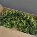 20 Inch Boxwood Front Door Wreaths, Spring and Summer Outdoor Wreath for Front Door, All Seasons Artificial Green Wreath for Farmhouse Wedding Porch Wall All Seasons Indoor Decorations