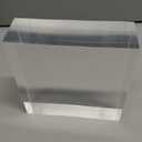 CiaoHER 2in Thickness Solid Acrylic Cube Display Block Clear Polished Pedestal Stand Riser Solid Base 2'' x 6" x 6", 1 Pack