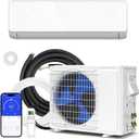 ZAFRO Wifi Enabled 12000 BTU 115V Mini Split Air Conditioner with Inverter, 22 SEER2 Energy Efficient Air Conditioner, Fast Cooling & Heating System, Cools Up to 750 Sq. Ft (White)