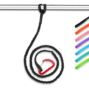 OCEANBROAD Kayak Paddle Leash Stretchable Strap Lanyard Rope for SUP Kayaking Boating Canoeing Fishing Pole Rod 4-7 Feet (Black) OCEANBROAD Kayak Paddle Leash Stretchable Strap Lanyard Rope for SUP Kayaking Boating Canoeing Fishing Pole Rod 4-7 Feet (Black)