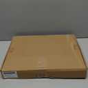 suptek 2 Tiers Glass Floating Shelves, Flat Black Wall Mount Bracket, AV Shelf, Media Shelf for DVD Player / PS4 / Cable Boxes/Game Consoles/Sky Box/TV Accessories, 17.6kg Load Capacity