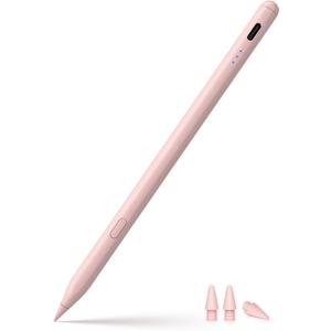 Stylus Pen for ipad 2018-2026, USB-C Fast Charging Pencil, Pixel-Perfect Tilt Sensitivity for iPad 11/10/9/8/7/6/A16, iPad mini 7/6/5, iPad Air M4/3/2 11"/13"/5/4/3, iPad Pro M5/4 13"/12.9/11 Pink