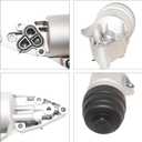 3.0L Aluminum Oil Cooler Filter Housing Compatible with 2006-2008 Audi A4 2006-2011 Audi A6 2009-2017 Audi Q5 Replace# 06E115405A 06E115405C 06E115405K