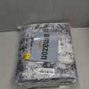 2x6 Washable Runner Rugs for Hallway: Easy-to-Clean Abstract Runners for Entryway Bedroom - Stain and Water Resistant Rugs with Non-Slip Backing - Soft Low-Pile Carpet Black Grey