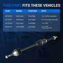 Autoround 662314 Front Right CV Axle FWD Fit for Ford Fusion 2013 1.6L L4 Automatic/Fusion 13-17 2.0L GAS Automatic/Fusion 15-18 1.5L, Lincoln MKZ 2014-2016 2.0L L4 GAS Turbocharged