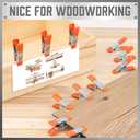 HORUSDY 32-Piece 2" inch Small Spring Clamp, Spring Metal Spring Clamps, 3/4"-inch Jaw opening (Orange)