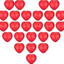 Blulu 30 Pieces ValentineS Day Heart Stress Balls, Mini Foam Squeeze Stress Balls Carnival Reward, Valentine Party Bag Fillers(Red)