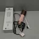 slopehill Mini Travel Dual Voltage Hair Dryer Brush,1000 Watts Hot Air Brush with European Plug, Ionic Hair Dryer and Styler for Women, Oval Barrel 2 Heat & 2 Speed for International Travel Pink