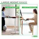 Uncaged Ergonomics KT2-B Under-Desk Adjustable Height And Angle Sit To Stand Up Keyboard Tray With Negative Tilt