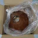 Hanging Light Plug in,Vintage Hanging Lamp Plug in with Rusted Copper 8.2 Inch Shade and Adjustable 14Ft Cord Antique Farmhouse Pendant Light Kitchen Island Bedroom and Sofa