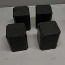 Bed Risers Furniture Risers Heavy-Duty Rectangular Adjustable Block Lift to 3 inches and 4.3 inches Desk, Sofa, Chair Legs, Refrigerator, Washing Machine Support up to 4000 pounds (Black-square)