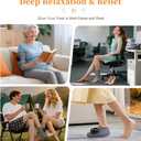Cordless Foot & Ankle Massager with Heating Pad - 3 Massage & 6 Heat Modes for Pain Relief, Neuropathy, Plantar Fasciitis & Improved Circulation, Rechargeable, Gray