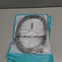 2 x 26FT 60W USB C to USB C Right Angle Fast Charging Cable,Long Cord Nylon Braided, Type C Charger Cord for,Apple-iphone 15,Sam-sung GalaxyS24 S23 S22 A15,iPad Pro/Air,Pixel 5/4 XL,One-Plus 8T,PS5 (Grey)