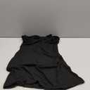 Women Sleeveless Bodycon Ruched Short Dress Side Drawstring Solid Crew Neck Sundress Casual Summer Tank Mini Dresses, Size M
