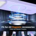 SPIDERCASE for iPhone Air Case, Magnetic Translucent Matte Case with 2PCS Tempered Glass Screen Protector Slim Phone Case for iPhone Air 6.5'', Light Purple
