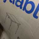 Byliable 34" Square Folding Card Table, Fold-in-Half Utility Dining Portable Table Heavy Duty HDPE White Plastic Foldable with Carrying Handle Indoor Outdoor for Picnic, Camping, Party, Black