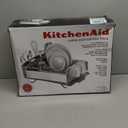 KitchenAid Large Capacity Full Size Rust Resistant Dish Rack with Angled Drain Board and Removable Flatware Caddy, Light Grey