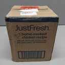 JustFoodForDogs JustFresh Wet Dog Food, Fresh Pet Meals and Toppers with No Preservatives, Resealable Package, Human Grade, Home-Cooked Chicken, 12 oz - 7 Pack, Best By: OCT 21, 2027