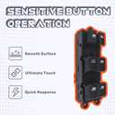 Master Power Window Switch Compatible with Nissan Sentra 2008-2012, Nissan Pathfinder 2005-2007, Replaces 25401-ZJ60A, 25401-9W100, 25401-ZE80A, 25401-ZP40B