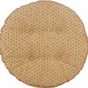 Klear Vu Raindrops The Gripper Non-Slip Tufted Barstool Cushion, Round Barstool Cover for Dining Rooms, Cafes, Bars and Restaurants, 14", 4 Pack, Natural
