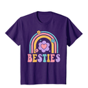 Besties Cute Matching Mother Daughter Friend Matching BFF T-Shirt Youth S(7-8)