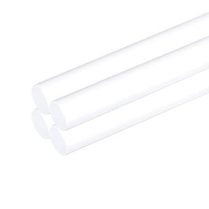MECCANIXITY 4pcs Acrylic Round Rods 3/8" x 12" Clear Acrylic Dowel Rods Sticks Plastic Sticks Strip for DIY Crafts Lighting Gardening Decorations - 10mm x 300mm