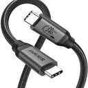 Silkland USB C Monitor Display Cable 10FT [4K@144Hz/60Hz 8K@30Hz], USB C 3.2 Gen 2x2 Video Cable, 20Gbps Data Transfer, 240W PD Fast Charge, Type C Compatible with iPhone 16, MacBook Pro, iPad