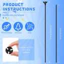 50 Pieces Plastic Balloon Sticks 13 inch Reusable Balloon Holder and Cup for Birthday Graduation Prom Wedding Anniversary Party Decoration Supplies (Black)i