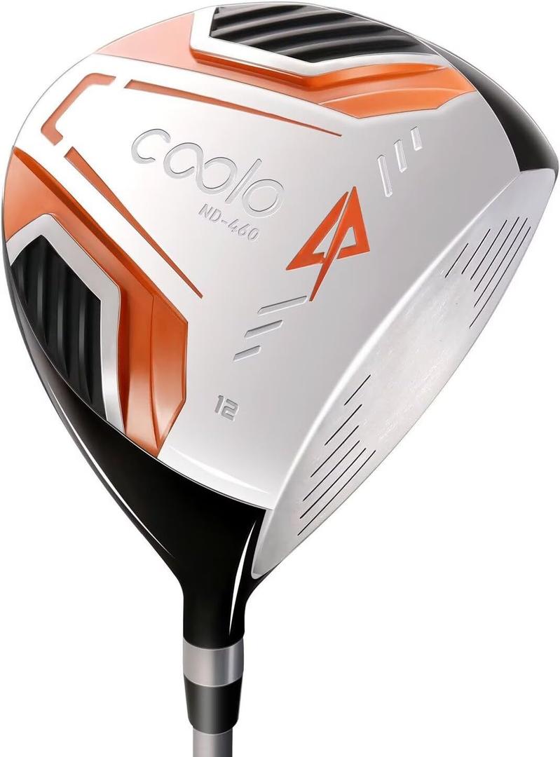 COOLO Golf Driver for Beginner and Average Golfer, Designed for Forgiveness and Ease to Use, Women, 12 Degrees, Right Handed, 460CC.(12°, Ladies, Right)