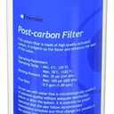 Watts Premier 5-Micron Activated Carbon Post-Filter for RO Pure/Pure Plus/Zero Pure Plus Reverse Osmosis System, Final Polishing Water Filter Replacement, Push Button Assembly