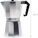 Primula Classic Stovetop Espresso and Coffee Maker, Moka Pot for Italian and Cuban Caf Brewing, Greca Coffee Maker, Cafeteras, 12 Espresso Cups, Silver