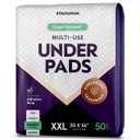 Heavy Absorbency Bed Pads, XXL Disposable 30 x 36 Chucks Pee Pads for Incontinence Bed Wetting for Adults, Elderly & Kids [50 Pads] Extra Large Underpads - 30x36 - With 2 Adhesive Strips on Each Pad