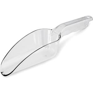 New Star Foodservice 34400 Polycarbonate Plastic Utility Ice Scoop, Clear, 12-Ounce