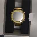 Women's Step Counter Pedometer Watch with Stainless Steel Bracelet, Stylish Design, No App, No Charging Needed for Step, Calorie, Distance, Alarm, Countdown TimerTU-2401 (Gold)