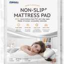 Silicone Mattress Slide Stopper and Gripper, 5X Anti - Slip, Non Slip Mattress pad,Keep Bed and Topper Pad from Sliding for Sofa, Couch, Chair Cushion, Mattresses, Easy Trim Pads, Twin XL