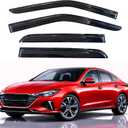 KPY Rain Guards Fit for 2020-2026 Hyundai Sonata, Out-Channel Window Visors Vent Wind Deflectors 4PC, Car Accessories for 20-26 Sonata