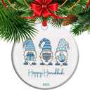 Christmas Hanukkah Ornament, Chrismukkah Family Ornament Keepsake Xmas Tree Dcor (C24)