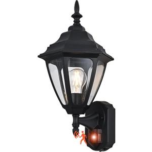 18.5"Large Outdoor Motion Sensor Porch Light Dusk to Dawn Wall Sconce Light, Large - 1 Pack
