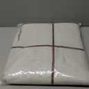 WOUVMA Farmhouse Plaid Shower Curtain Beige Linen Shower Curtains for Bathroom Natural Brown Pattern 72 x 72 Inch