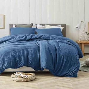 ETDIFFE Blue Twin/Twin XL Size Comforter, 2 Piece Aesthetic Modern Bedding Set - Soft & Lightweight All Season Microfiber Down Alternative Bed Comforter with 1 Pillow Shams for Women Men