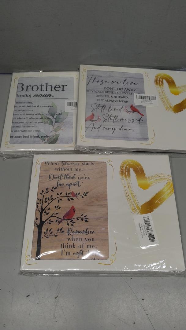 Set of 3 shupai Sympathy Gift Wood Picture Frame-8x10 Inch, Memorial Picture Frame for Loss of Loved One, Remembrance Gift for Loss, Wooden Picture Frames for Loved One In Heaven, Holds 4 x 6 Inch Photo-11