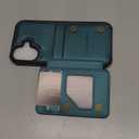 Vinich for iPhone 17 Wallet Case with Card Holder, RFID Blocking Credit Slots Kickstand Shockproof Phone Cover Fit for iPhone 17 6.3" Bluish Green