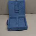 KDD Tablet Pillow Stand with Storage, Foldable iPad Holder for Lap, Desk and Bed, Angle Adjustable Soft Pad Dock with Stylus Mount Compatible with iPad Pro, Air, mini, Book, Phone and Tablet (4-13") (Dark Blue)