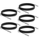 DROK 5Pcs 10k B3950 Temperature Probe, -25 to 125 Degree Celsius Temp Sensor, 3 Meters 9.8 Feet Sensitive Stainless Steel NTC Temperature Sensor Probe